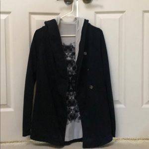 Black Lululemon hooded jacket